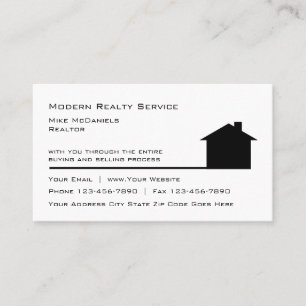 Simple Real Estate Theme Business Card