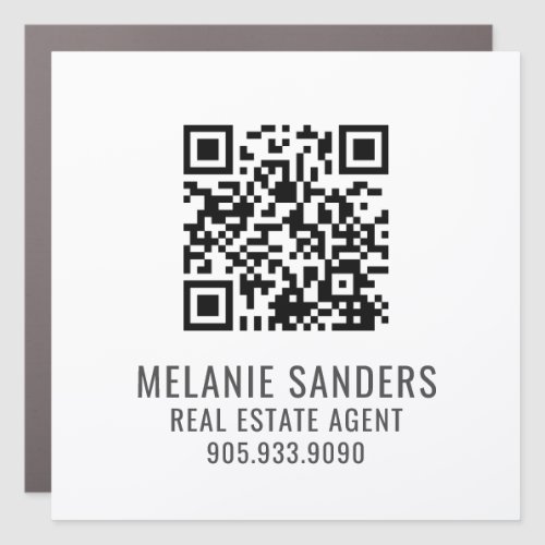 Simple REALTOR PROMOTIONAL QR CODE CAR MAGNET