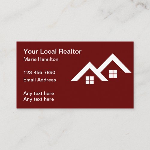 Simple Realtor Theme Business Cards