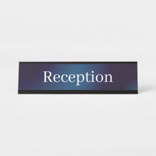 Simple Reception Desk Name Plate