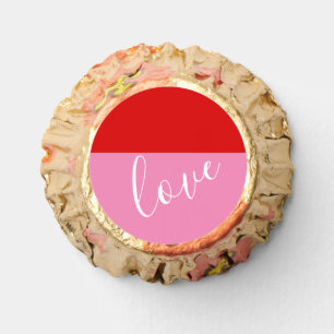 Simple Red and Pink Love Celebration Reese's Peanut Butter Cups