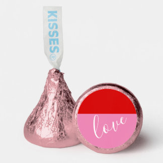Simple Red and Pink Love Colorblock Hershey®'s Kisses®