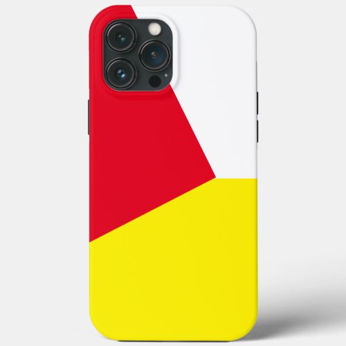 Simple Red and yellow geometric Color block iPhone 13 Pro Max Case