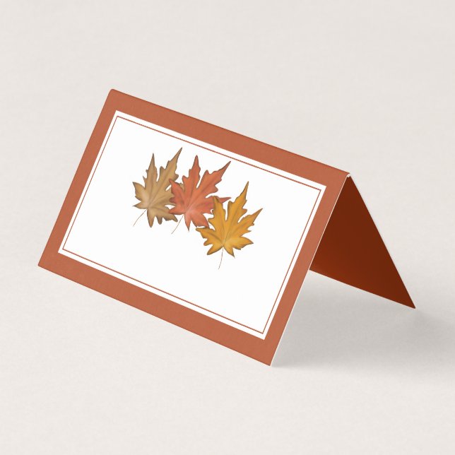 Simple Red Autumn Maple Leaf Blank (Front)