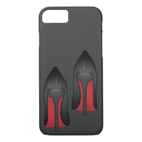 Simple Red bottoms stilettos shoes high heels iPhone 87 Case