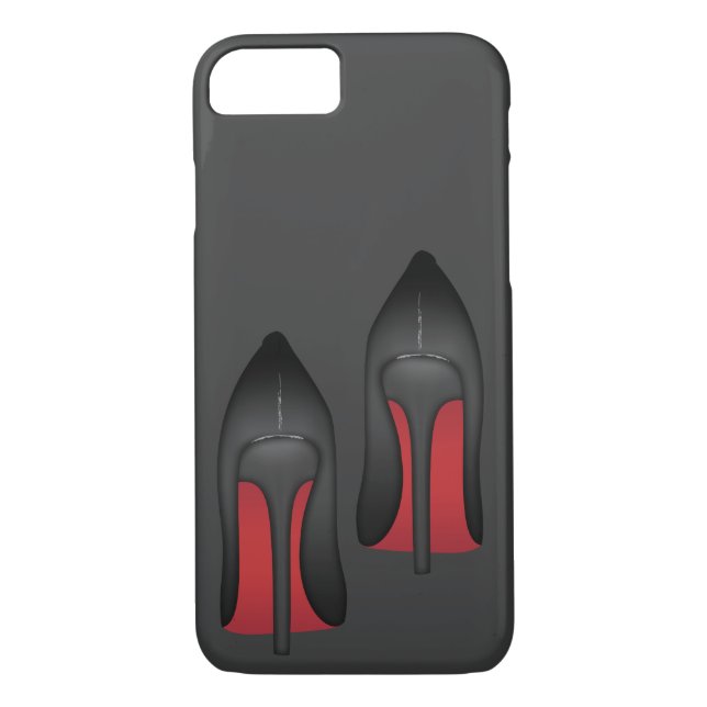 Simple Red bottoms stilettos shoes high heels Case-Mate iPhone Case (Back)
