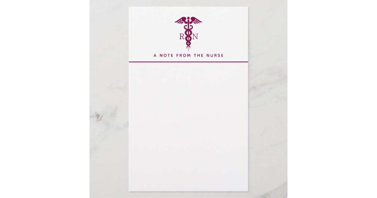 red nursing caduceus