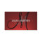 Simple red fade custom monogram cards