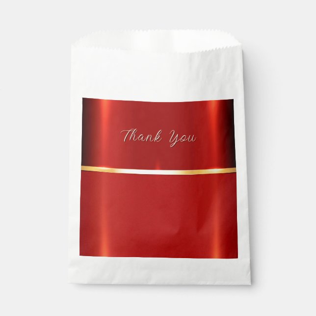 Simple Red Favor Bag (Front)