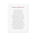 Simple Red Funeral Prayer Card with Photo