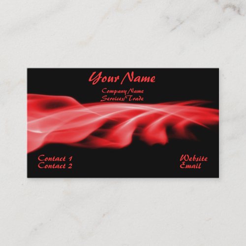 Simple Red Graphic Business Card