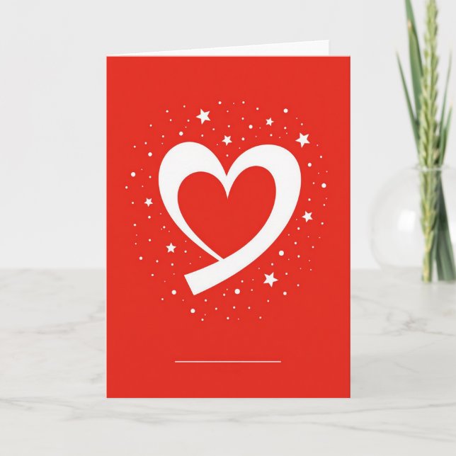 Simple Red Heart Card (Front)