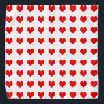 Simple Red Heart Design Bandana<br><div class="desc">This simple red heart design is  inspired from valentine concept.Though the design is simple but still this art has its own classic appeal.
The design can be personalized  and if  you want then add images or text as per your taste & liking</div>