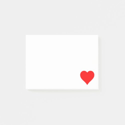 Simple Red Heart Post_it Notes