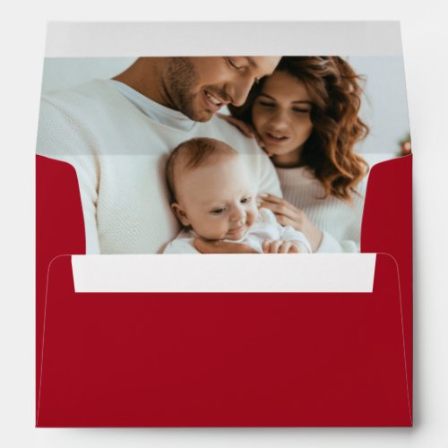 Simple Red Holiday Envelope