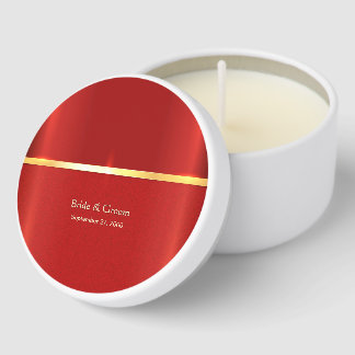 Simple Red Mini Candle Favors