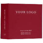 Simple Red Minimal Business Logo Promotion