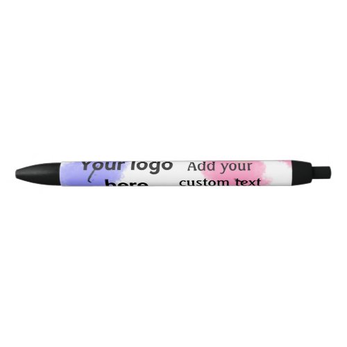 Simple red pi watercolor add your logo custom text black ink pen