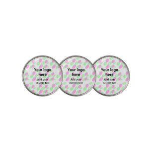 Simple red pi watercolor add your logo custom text golf ball marker