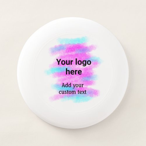 Simple red pi watercolor add your logo custom text Wham_O frisbee