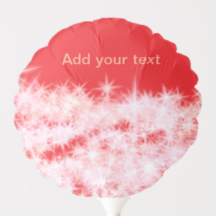Simple red pink glitt sparkle stars add your text balloon