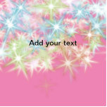 Simple red pink glittersparkle stars add your text cutout<br><div class="desc">Design</div>