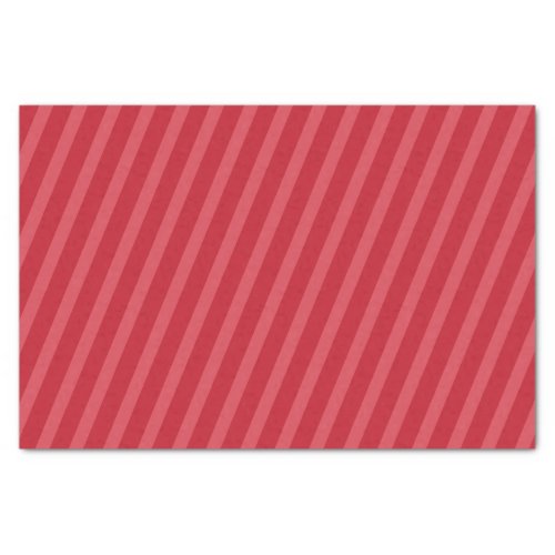 Simple Red Whimsical Cute Classic Striped Pattern Tissue Paper