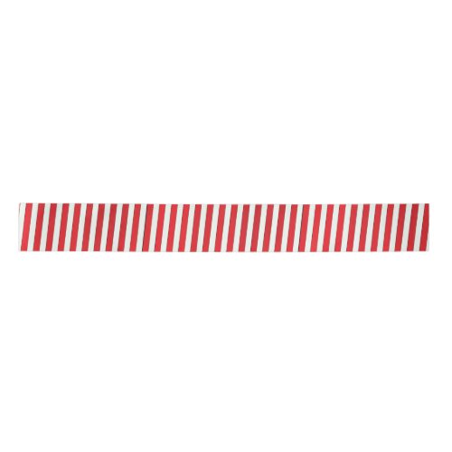Simple Red Whimsical Striped Cute Minimalist Fun Satin Ribbon
