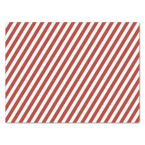 Simple Red Whimsical Striped Cute Minimalist Fun Tissue Paper