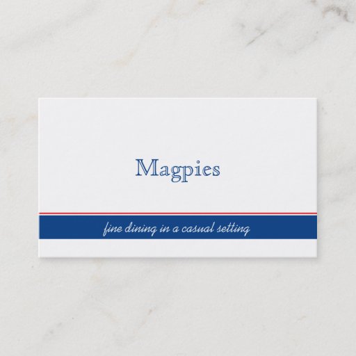 Customizable Simple Red, White, Navy Stripe Business Cards