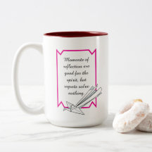 Simple Reflect but don’t Regret Inspirational Mug