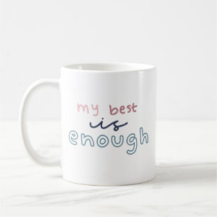 Simple Reminder Playful Message Pink Navy Teal Coffee Mug