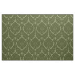 Simple Renaissance Damask, Olive Green Fabric