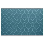 Simple Renaissance Damask, Peacock Blue Fabric
