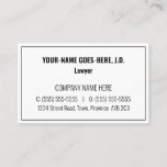 [ Thumbnail: Simple, Respectable, Professional Business Card ]