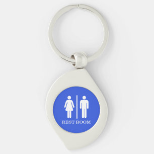 Simple Restroom Keys for hospitality or office Keychain