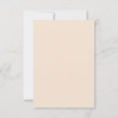 Simple Retro 70s Typography Peach and Orange Thank You Card (Back)