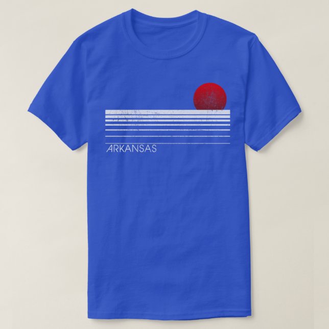Simple Retro Arkansas Sunset TShirt (Design Front)