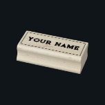 Simple Retro Custom Name Rubber Stamp<br><div class="desc">Simple Retro Custom Name</div>