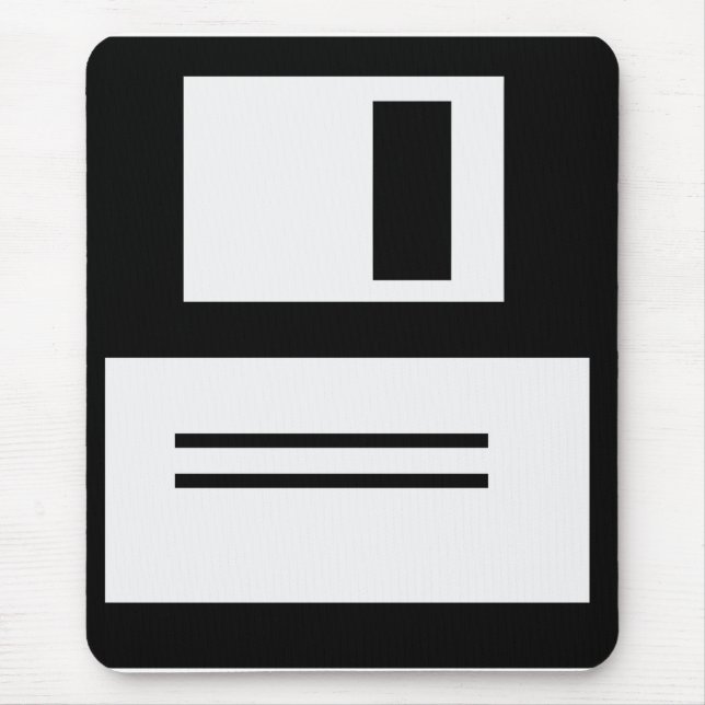 Simple Retro Floppy Disk Mousepad (Front)
