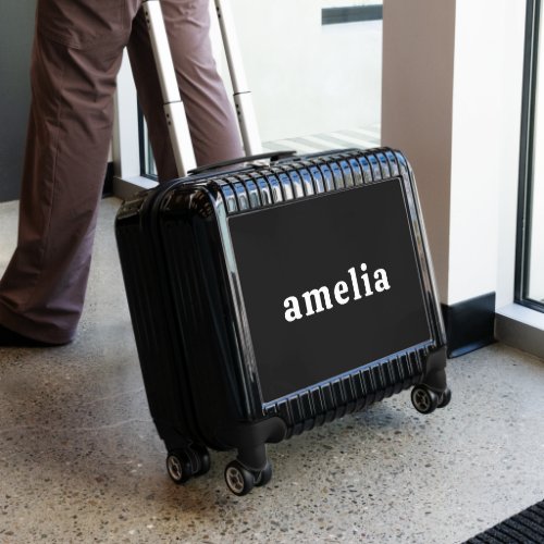 Simple Retro Groovy Name Modern Luggage