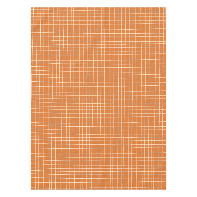 Simple Retro Modern Irregular Woven Lines Tablecloth (Front)