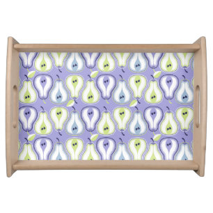Simple retro pears serving tray