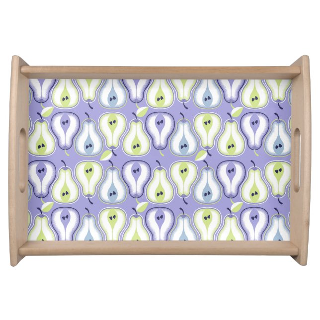 Simple retro pears serving tray (Front)