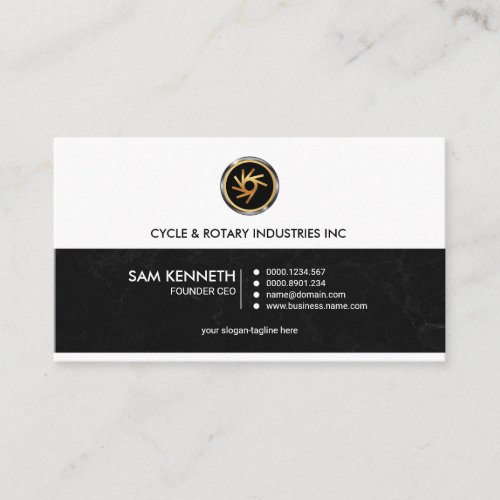 Simple Retro Professional Black Grunge Founder CEO Business Card