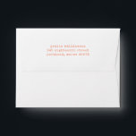 Simple Retro Typewriter Orange Return Address Envelope<br><div class="desc">Simple Retro Typewriter Orange Return Address envelope</div>