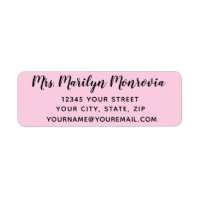 Simple Return Address Label