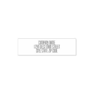 Simple Return Address Label Self-inking Stamp