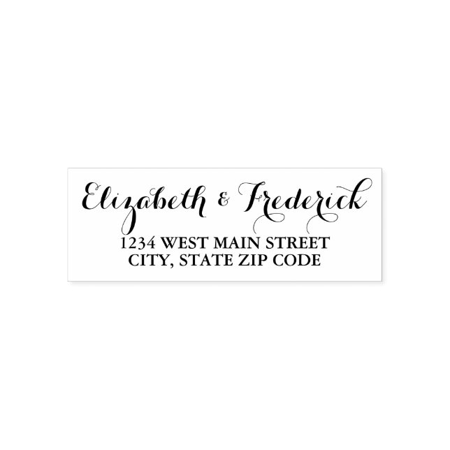 Simple Return Address Label Self-inking Stamp (Design)