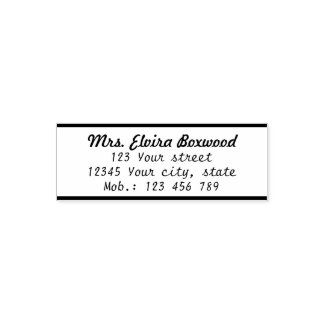 Simple Return Address Label with Lines